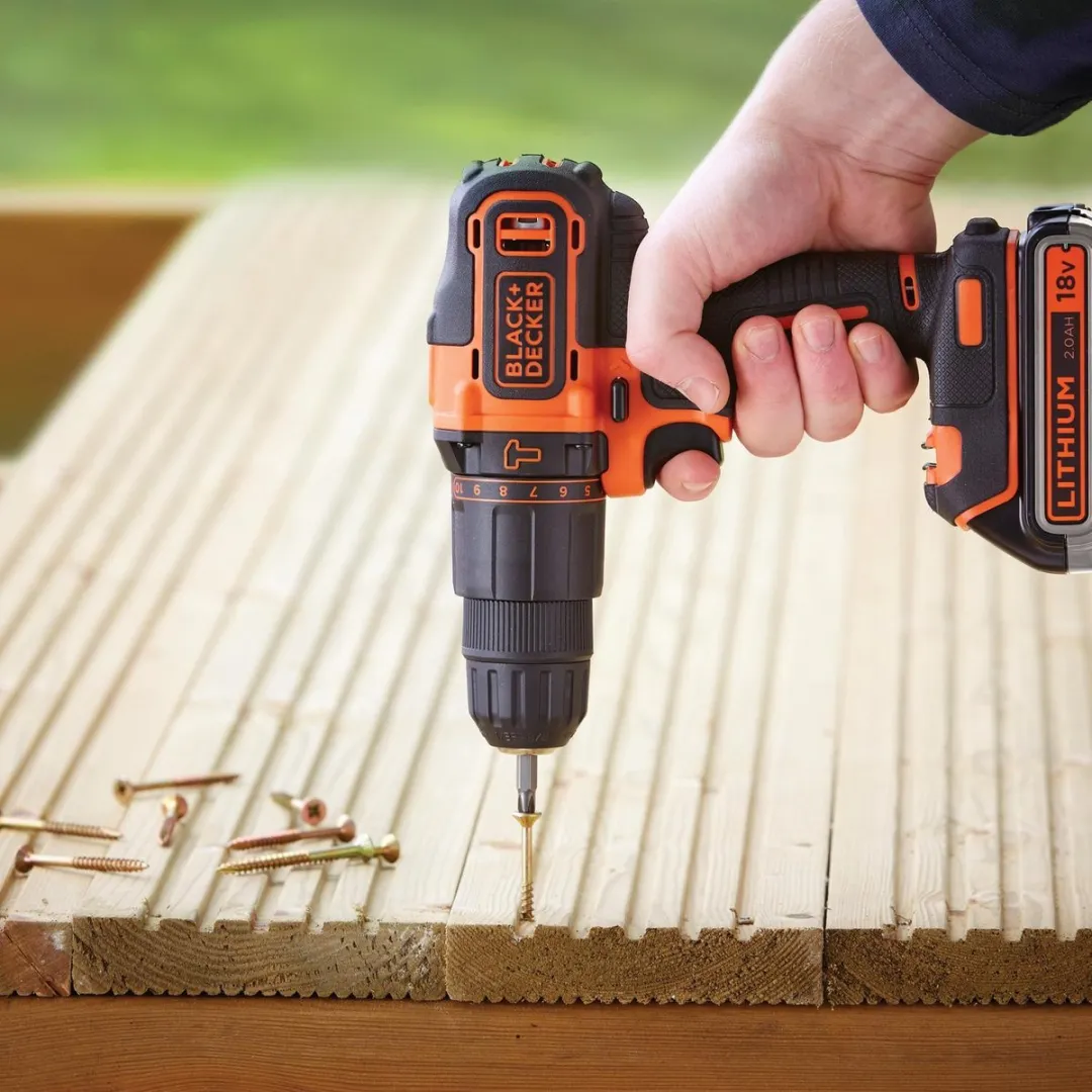 BLACK+DECKER BDCHD18BAFC-QW Accu Klopboormachine 18V - 2 Accu's - afbeelding 6 van 6