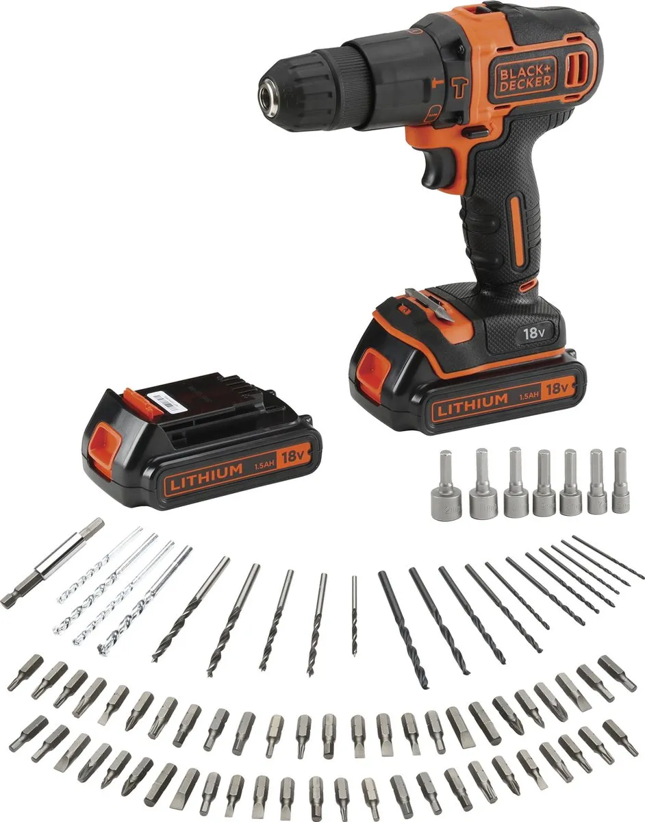 BLACK+DECKER BDCHD18BAFC-QW Accu Klopboormachine 18V - 2 Accu's