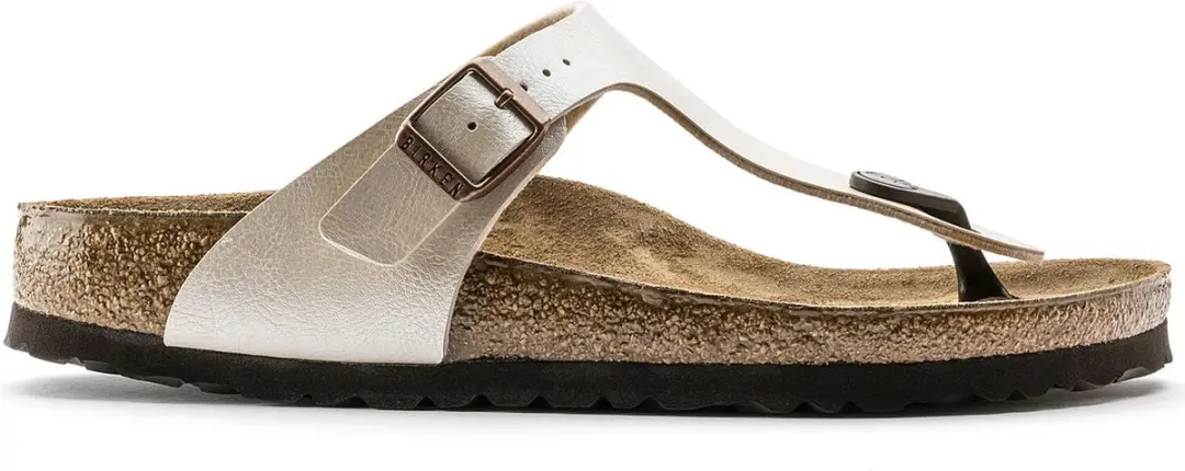 Birkenstock Gizeh Dames Slippers Graceful Pearl White Narrow-fit