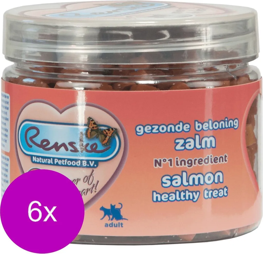 Renske Kat Beloning Hartjes 100g - 6 Stuks