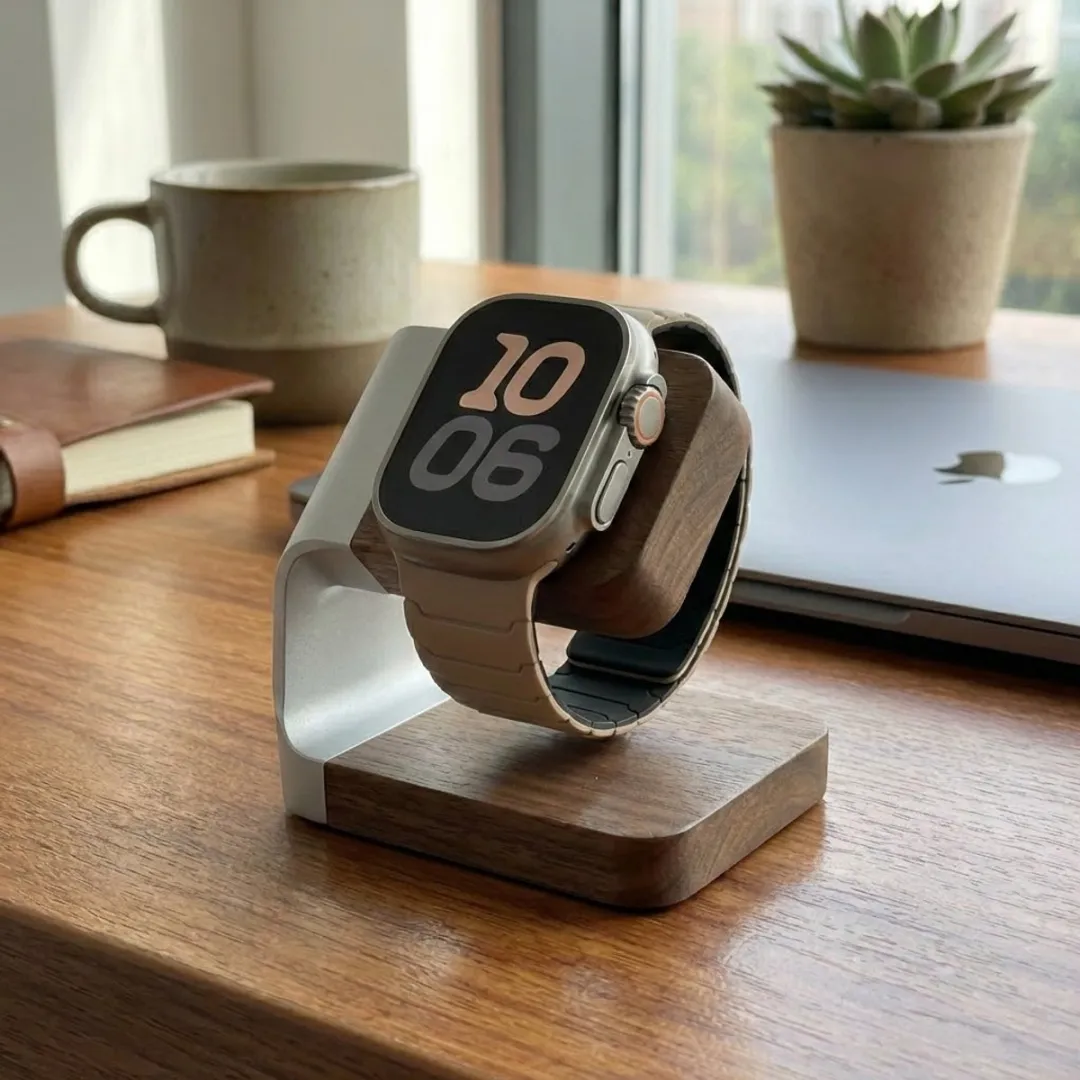 NuveX Melkthee Horlogebandje Apple Watch - 42/44/45/46/49mm - Siliconen