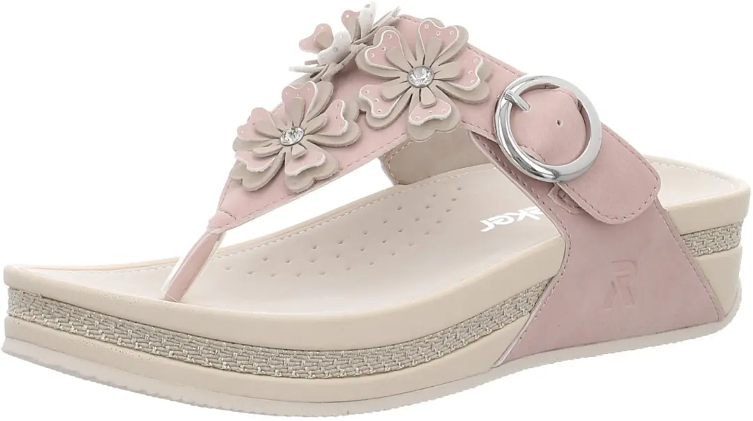 Rieker dames slippers crème maat 38