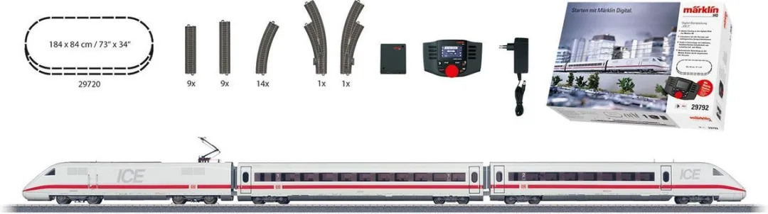 Märklin ICE 2 Digitale Startset H0 - 29792 - Veelkleurig