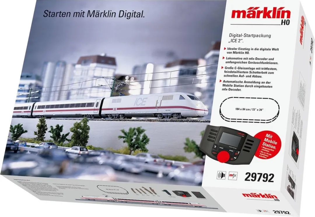 Märklin ICE 2 Digitale Startset H0 - 29792 - Veelkleurig