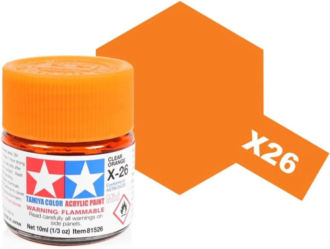 Tamiya X-26 Orange Clear Acrylverf 10ml