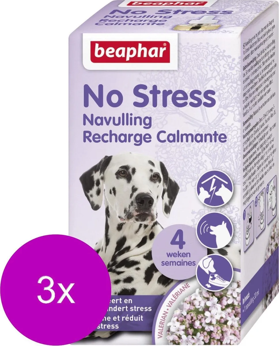 Beaphar No Stress Navulling Hond 3x30ml - afbeelding 6 van 6