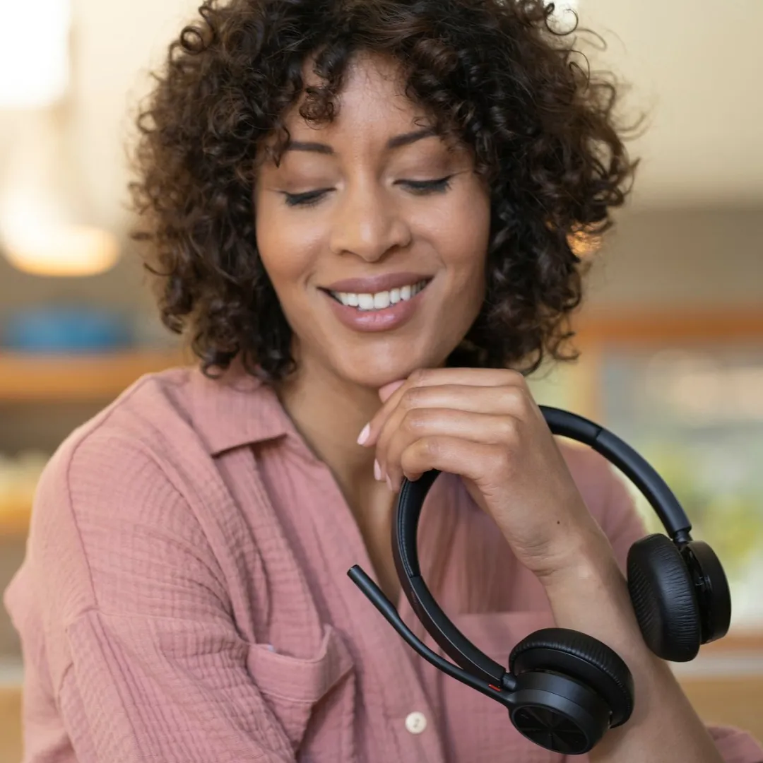 HP Poly Voyager 4320 UC Headset - Noise Cancelling - Zwart