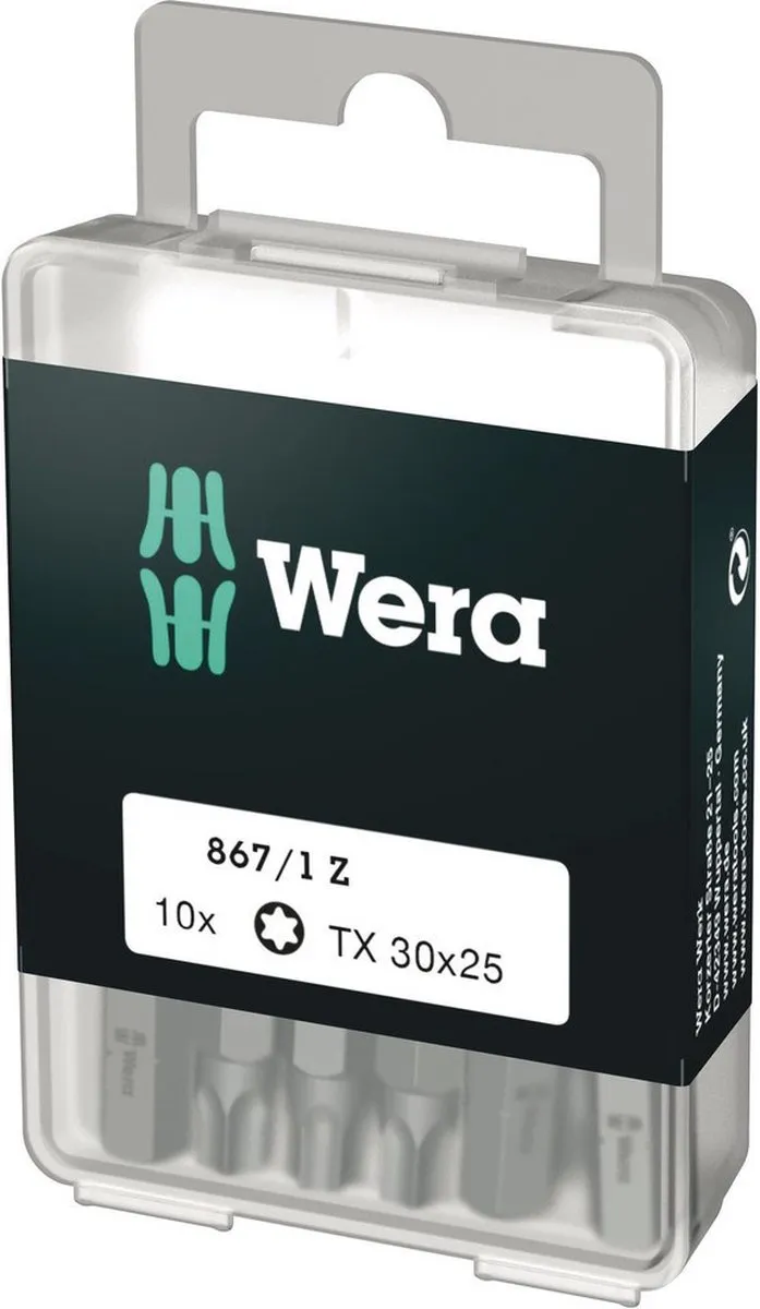 Wera 5072411001 Torx Bit T30 - 25mm - 10 Stuks