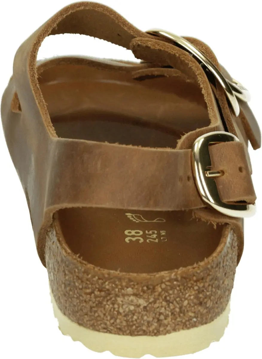 Birkenstock Milano Big Buckle Oiled Leather - Cognac - afbeelding 2 van 4