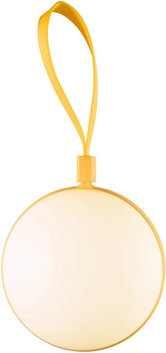 Nordlux Bring To Go 12cm Batterijlamp - Wit/Geel