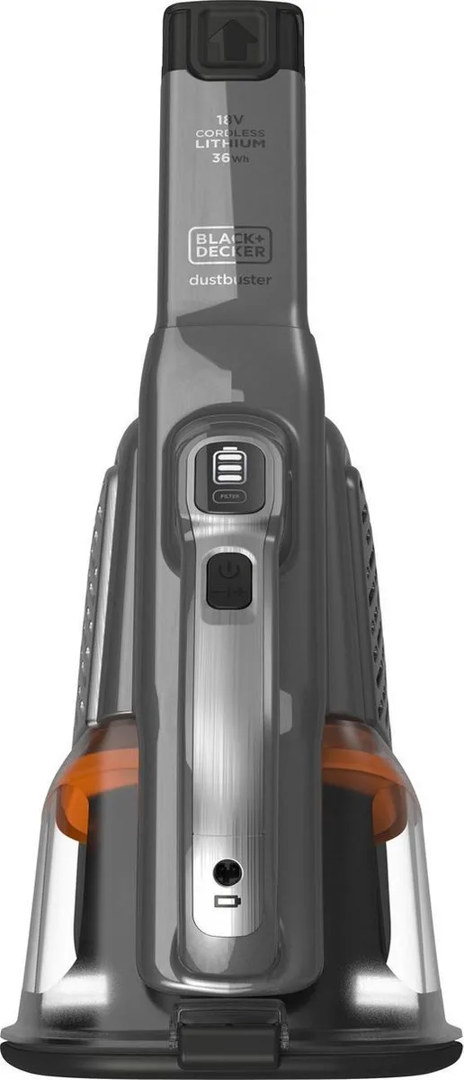 BLACK+DECKER BHHV520BT-QW Kruimeldief - 35 Airwatts - Zwart/Donkergrijs