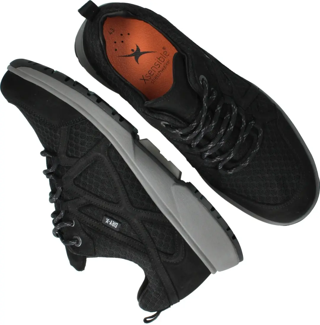 Xsensible Abo Stretchwalker Sneakers - Heren - Zwart - afbeelding 5 van 6