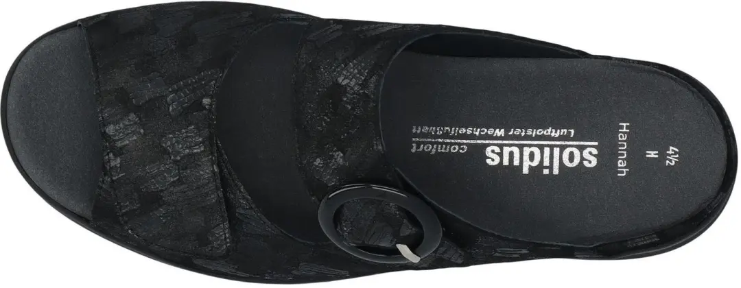 Solidus Hannah Dames Slippers - Zwart - 37.5 - afbeelding 5 van 6