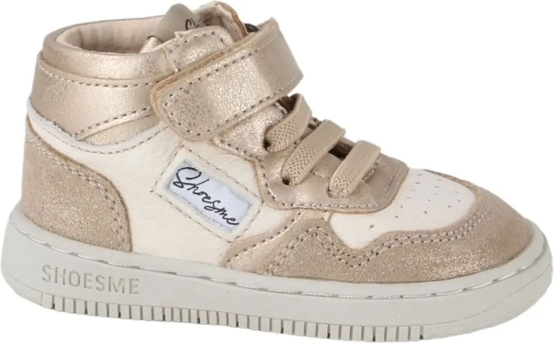 Shoesme Beige-Goud Basket Sneakertje