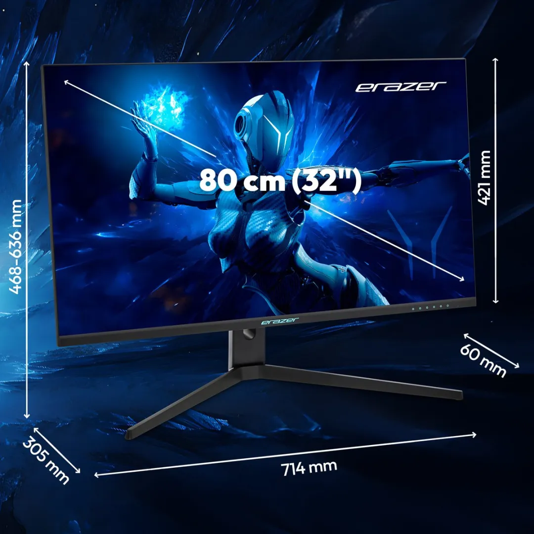 ERAZER Spectator X50 MD21732 Gaming Monitor 32" QHD - 165Hz - HDR10