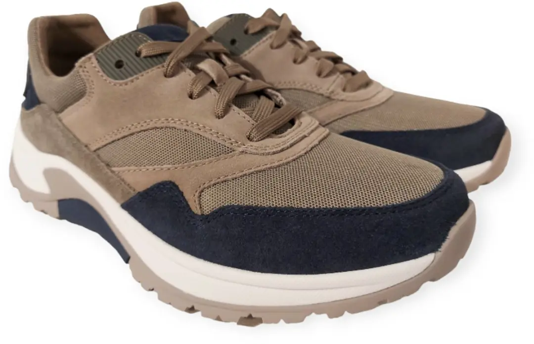 Gabor Rollingsoft Sneaker 8000.15.21 Blauw Groen Zand Combi