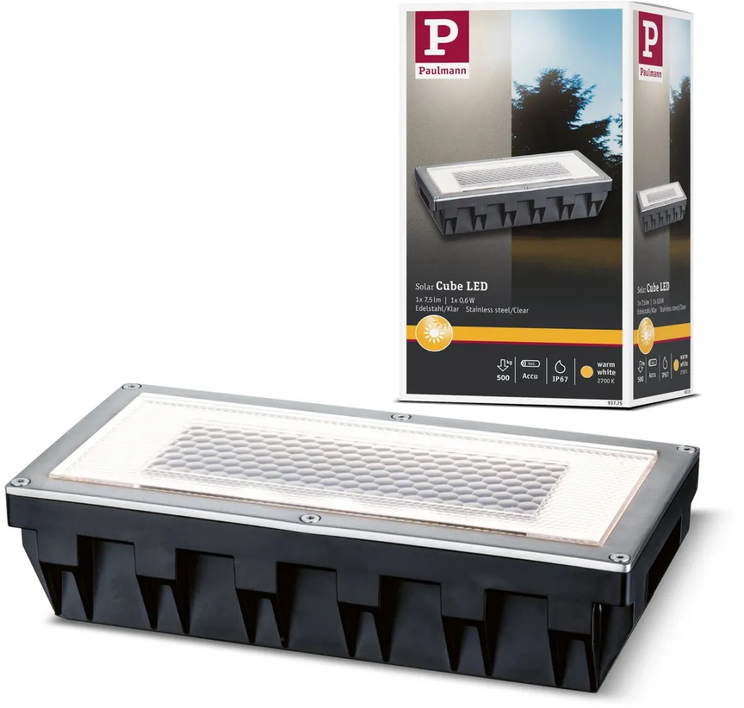 Paulmann Solar LED Grondinbouwlamp Box IP67 2700K