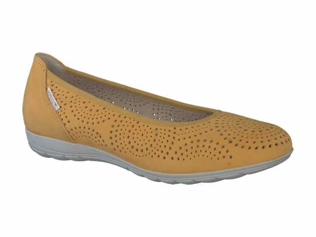 Mephisto dames ballerina's geel maat 38