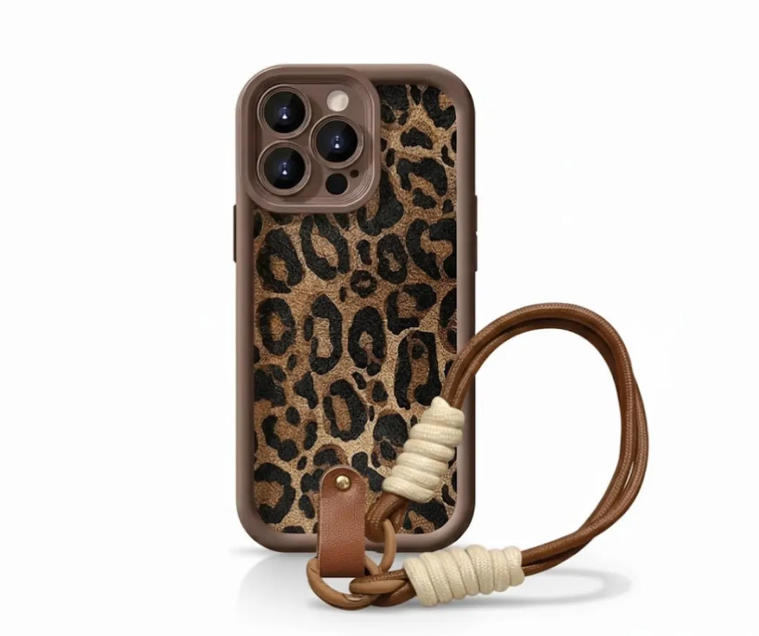 NUVEX iPhone 13 Pro Hoesje Bruin Luipaard Print