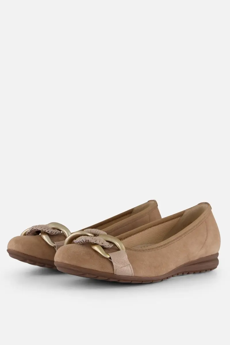 Gabor Instappers taupe Suede