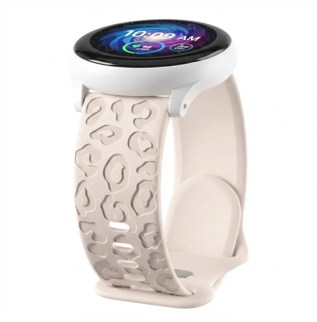 NUVEX Zandkleurig Silicone Horlogebandje 22mm