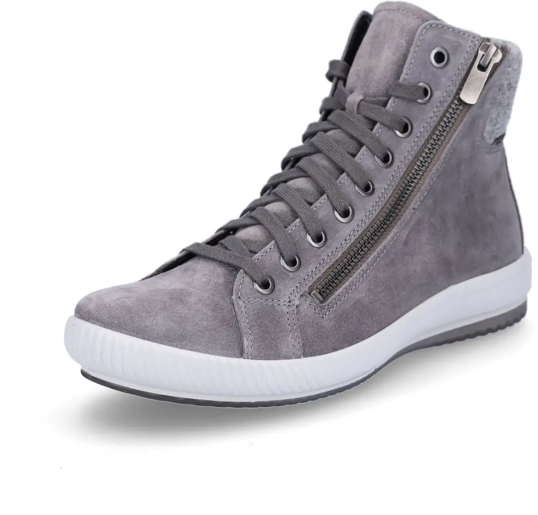 Legero dames leren high-top sneaker Tanaro 5.0 grijs 5.5
