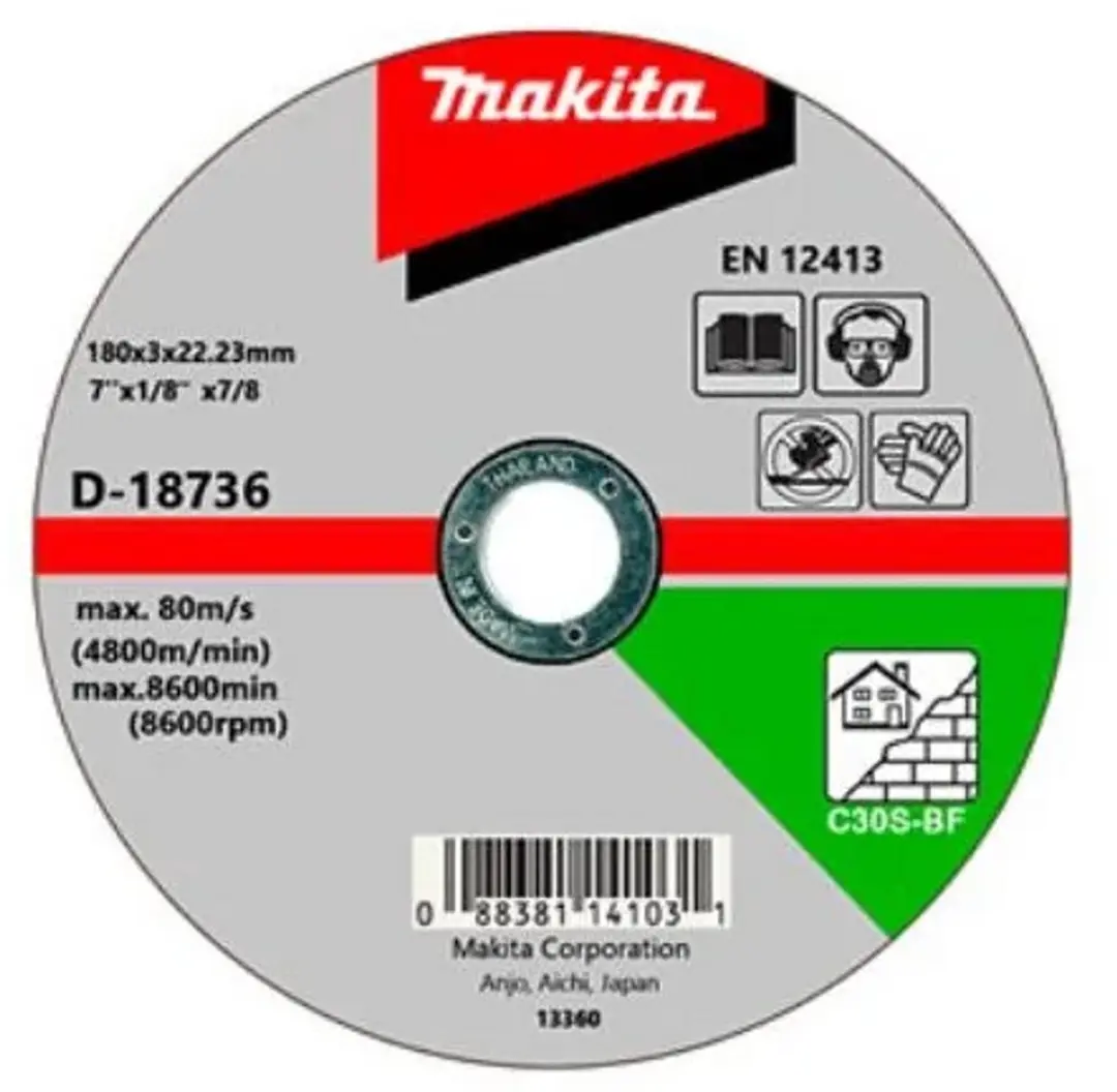 Makita Doorslijpschijf 180x3,0mm