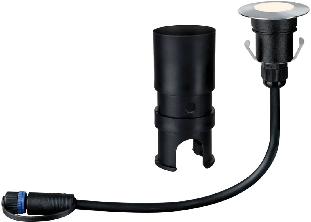 Paulmann Plug & Shine Floor Mini LED Grondinbouwlamp 2,5W 3000K - Zilver