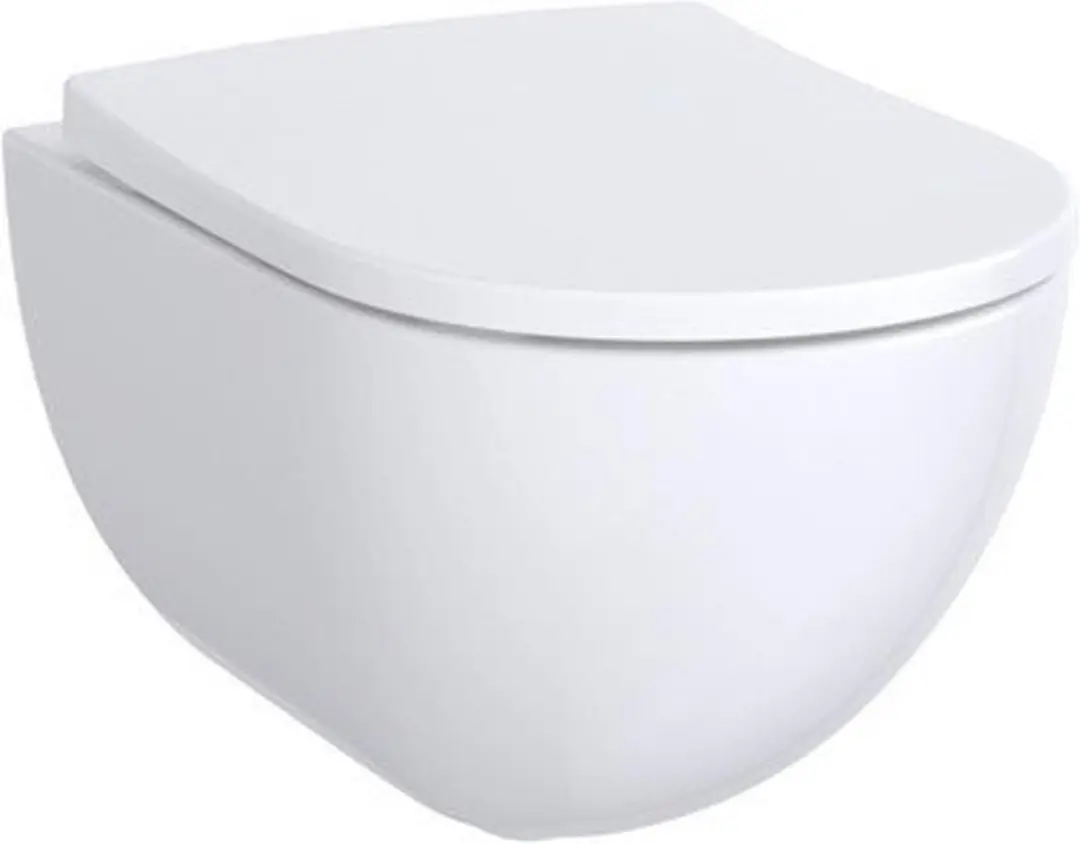 Geberit Acanto Hangtoilet Zonder Spoelrand - Wit - afbeelding 2 van 6