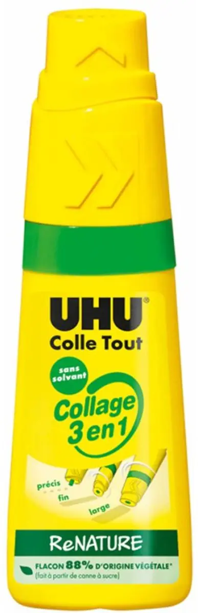UHU alleslijm twist & glue, navulfles, oplosmiddelvrij, 810 ml