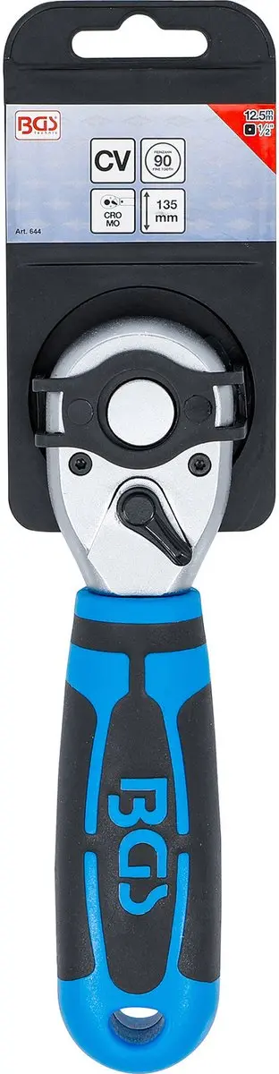 BGS technic 644 Mini Ratelsleutel 1/2 - 12,5mm - afbeelding 3 van 6
