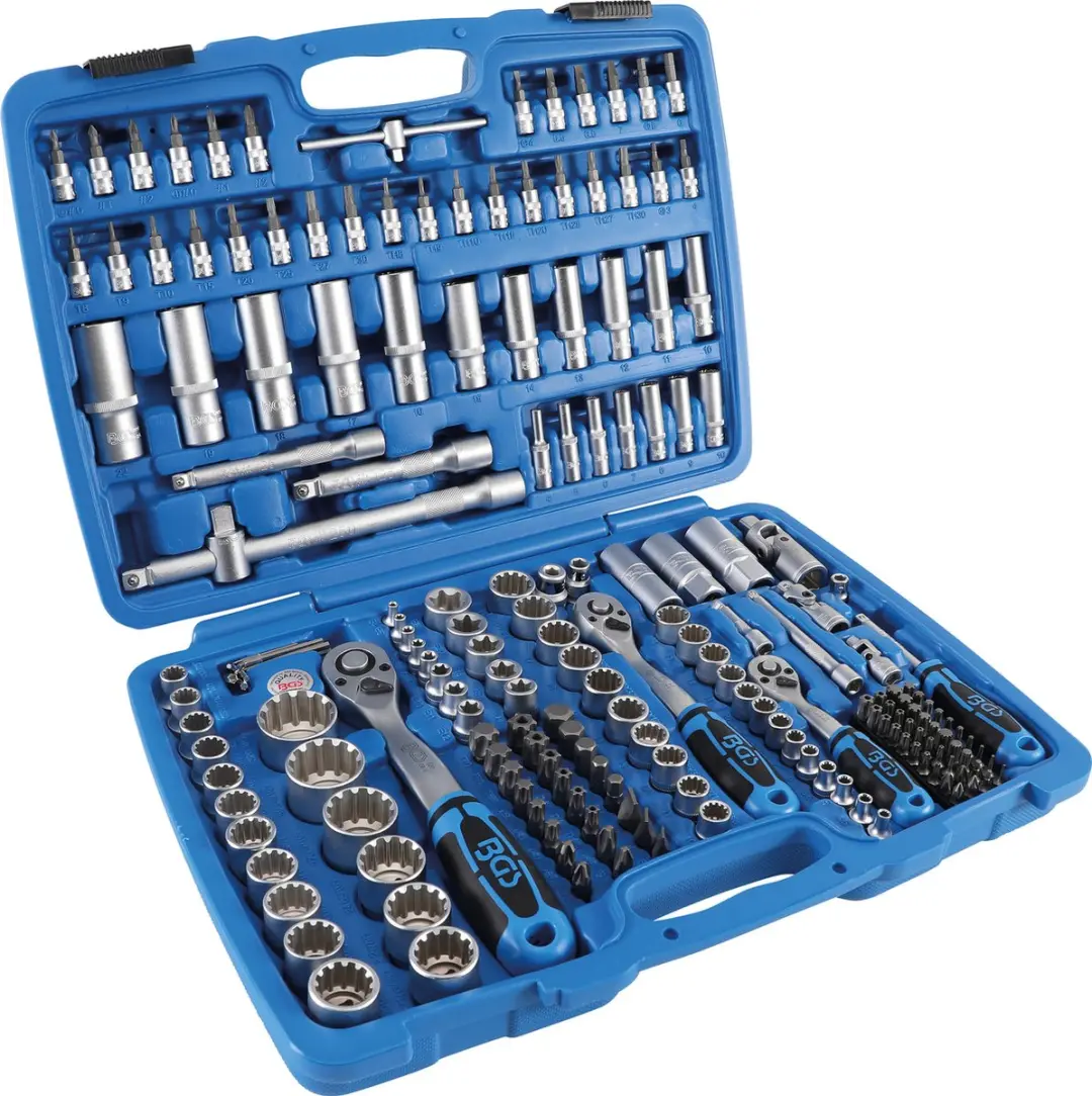 BGS technic Dopsleutelset Gear Lock 1/4, 3/8, 1/2