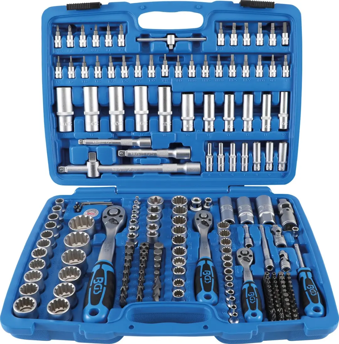 BGS technic Dopsleutelset Gear Lock 1/4, 3/8, 1/2 - 192-delig - afbeelding 2 van 6