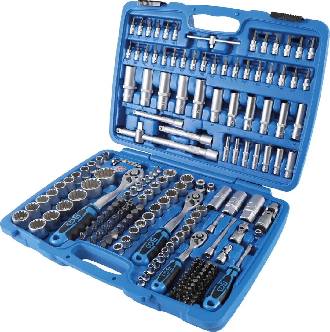 BGS technic Dopsleutelset Gear Lock 1/4, 3/8, 1/2 - 192-delig - afbeelding 5 van 6