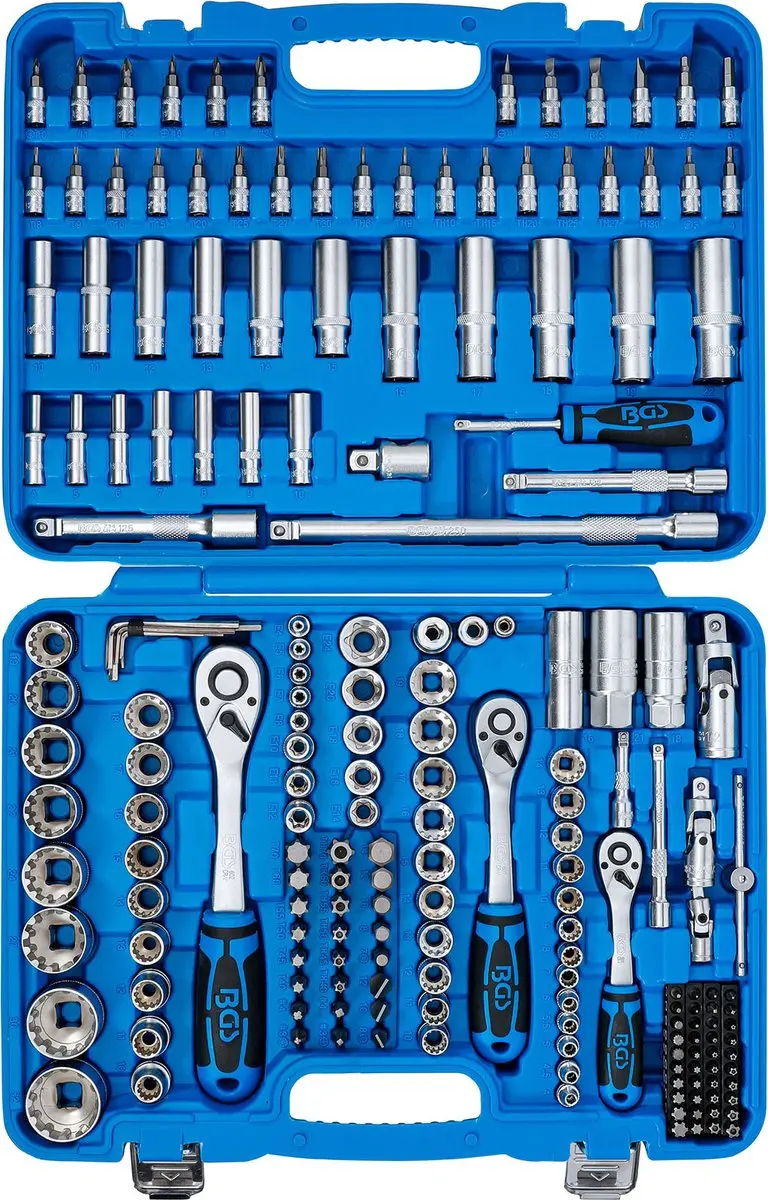BGS technic Dopsleutelset Gear Lock 1/4, 3/8, 1/2 - 192-delig - afbeelding 3 van 6