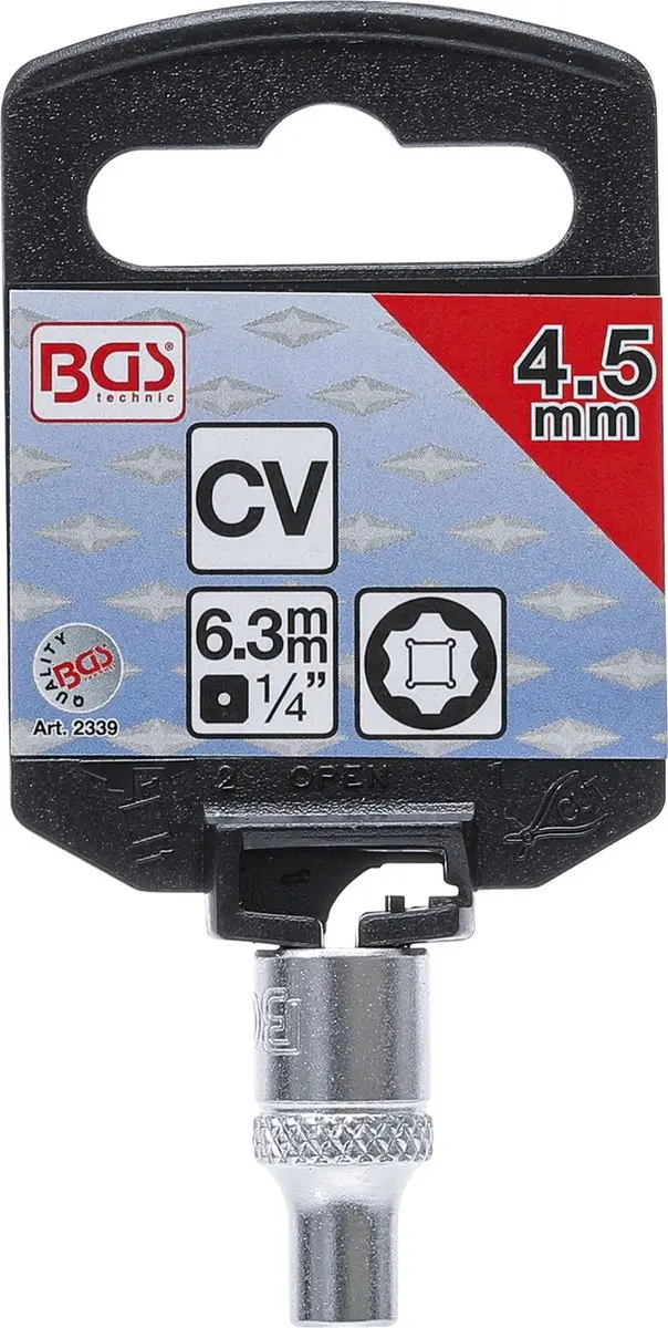 BGS Super Lock Dopsleuteldop 1/4 4,5 mm