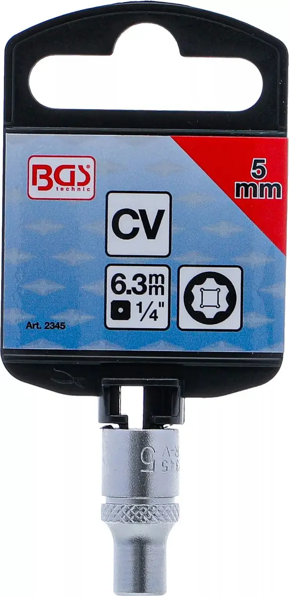 BGS technic Dopsleuteldop Super Lock 1/4 5 mm - afbeelding 2 van 6