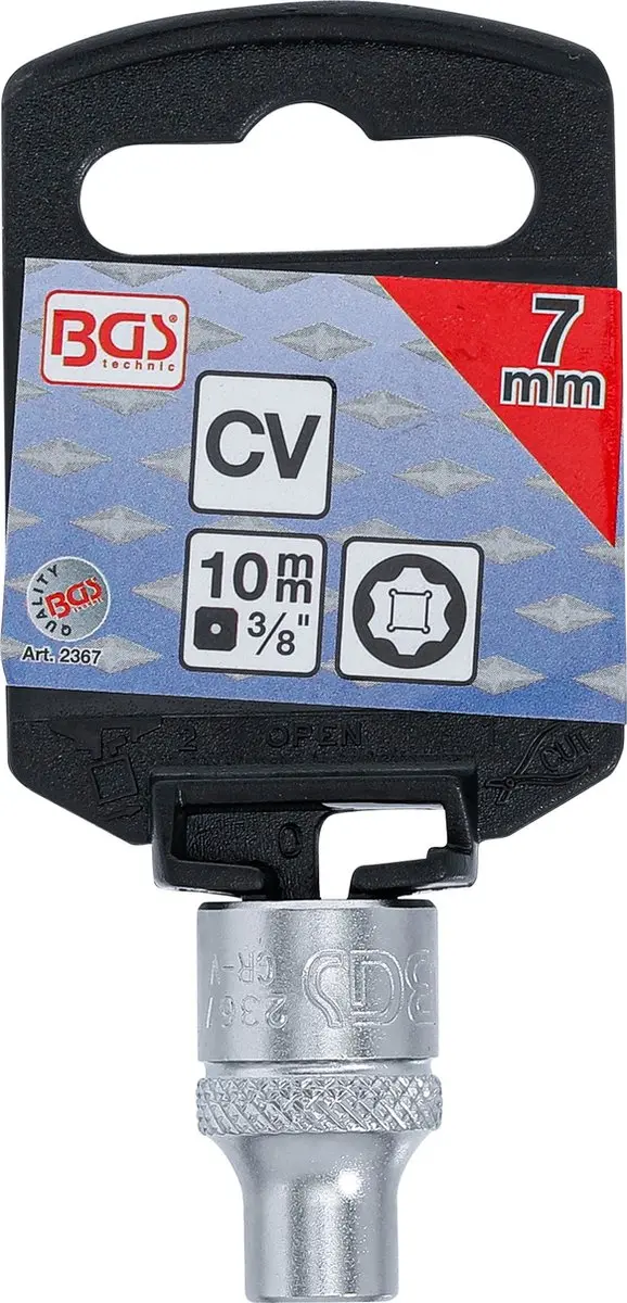 BGS technic Dopsleuteldop Super Lock 3/8 7 mm - afbeelding 4 van 4