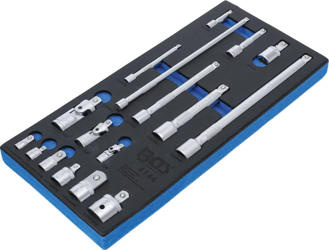 BGS technic Verlengings-, Adapter- en Scharnierset 17-delig