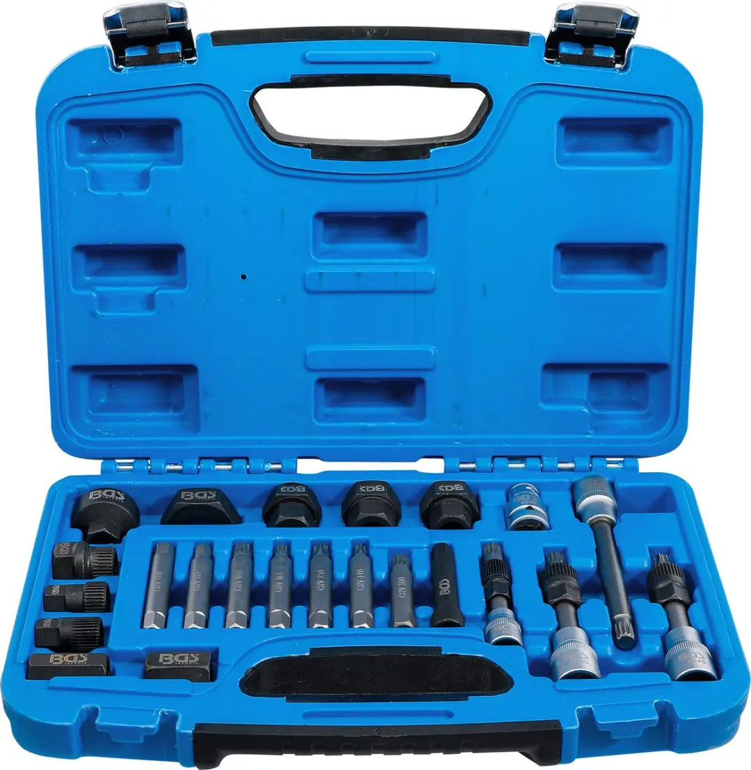 BGS technic Dynamo bit- en dopsleutelset 23 delig - Blauw - afbeelding 2 van 6