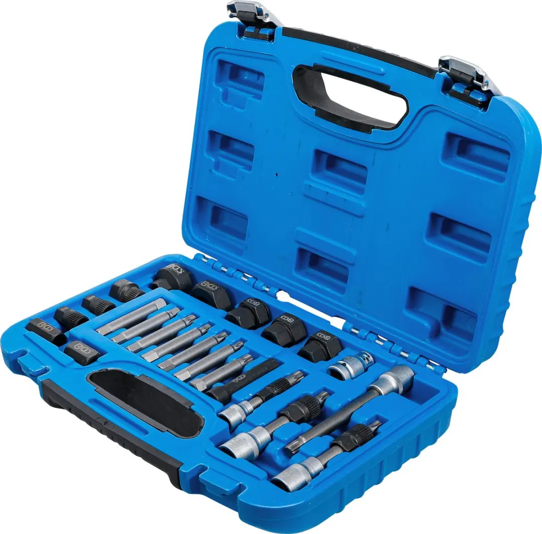 BGS technic Dynamo bit- en dopsleutelset 23 delig - Blauw - afbeelding 6 van 6