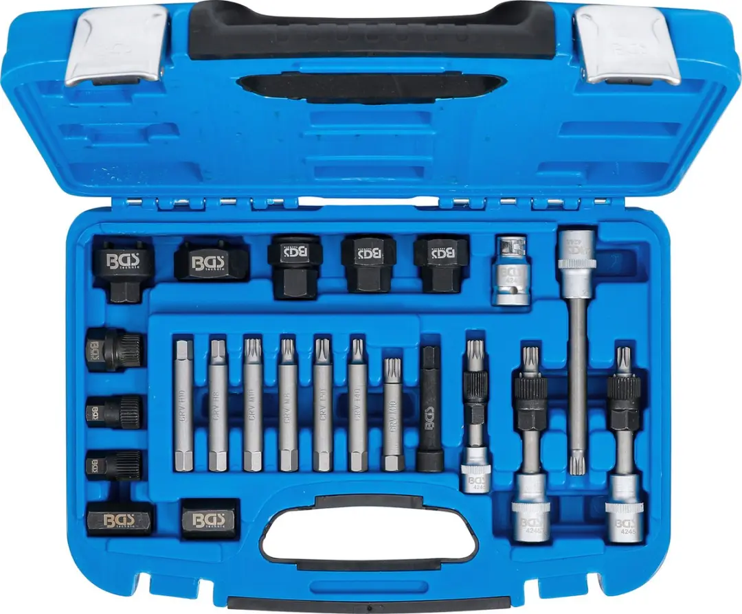BGS technic Dynamo bit- en dopsleutelset 23 delig - Blauw - afbeelding 5 van 6