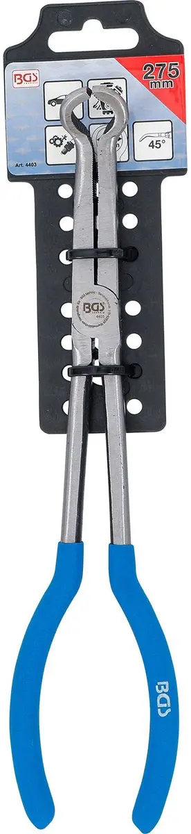 BGS Bougiestekker-ringpunttang Ø13mm 275mm - Zilver/Blauw - afbeelding 5 van 5