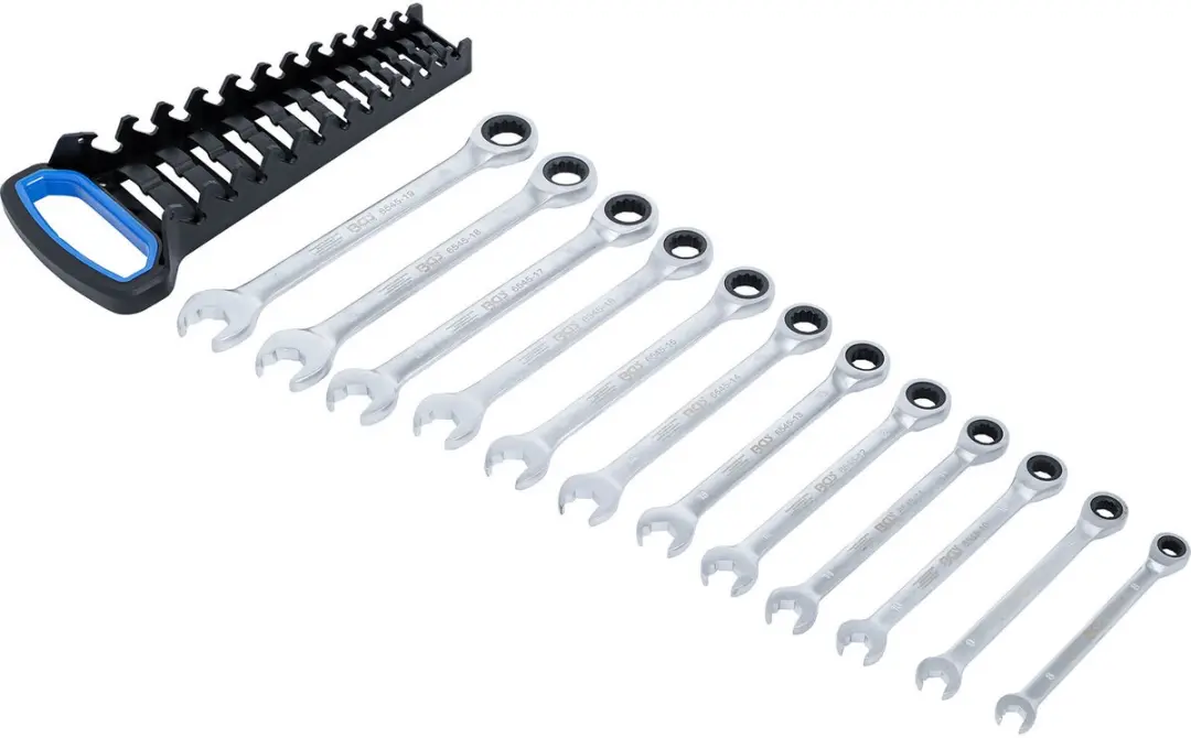 BGS technic Steek- en ringsleutelratelset 8-19mm - 12 delig - afbeelding 4 van 6