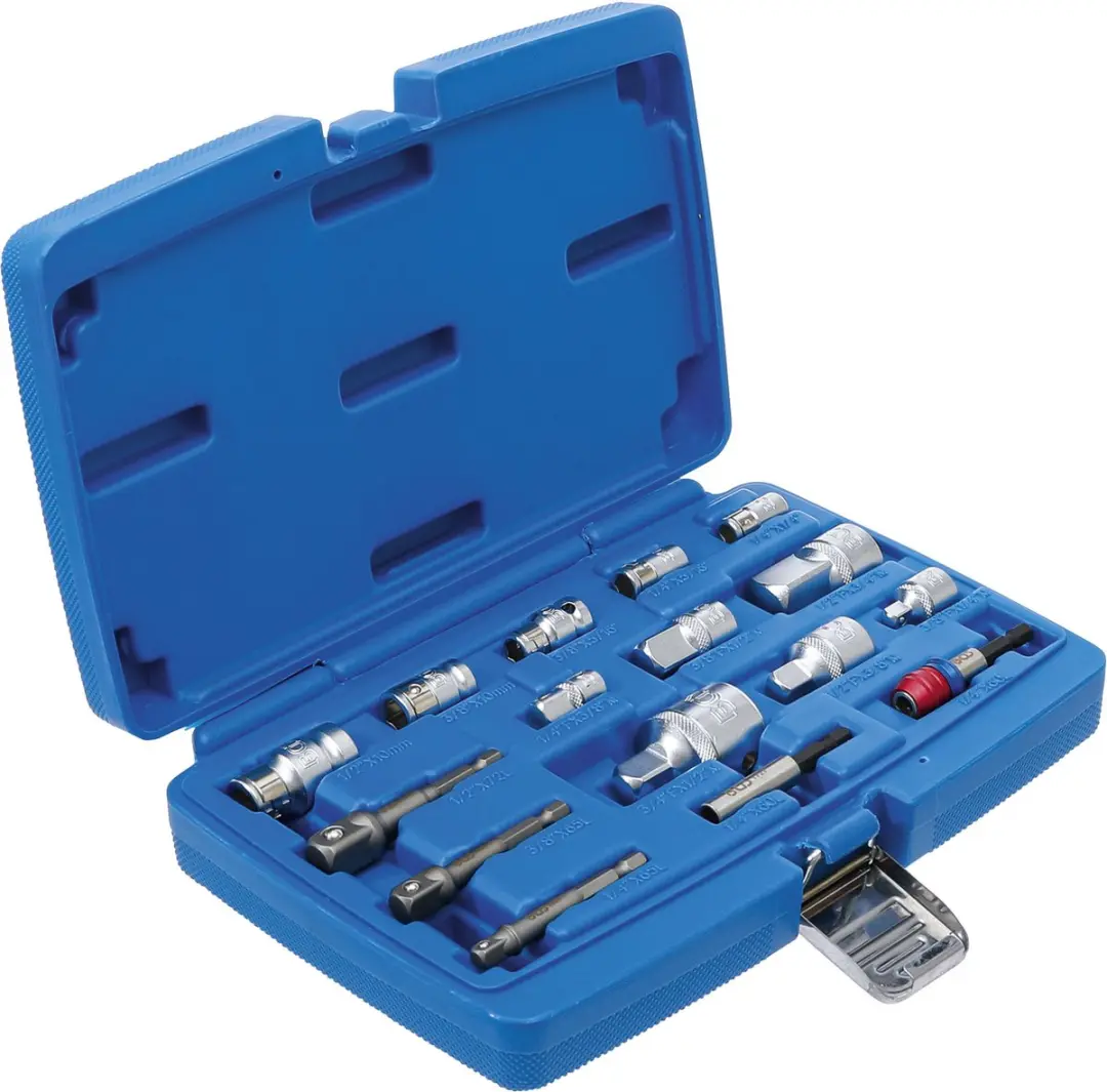 BGS technic Bitadapter- en dopsleutelset 16 delig - afbeelding 4 van 6