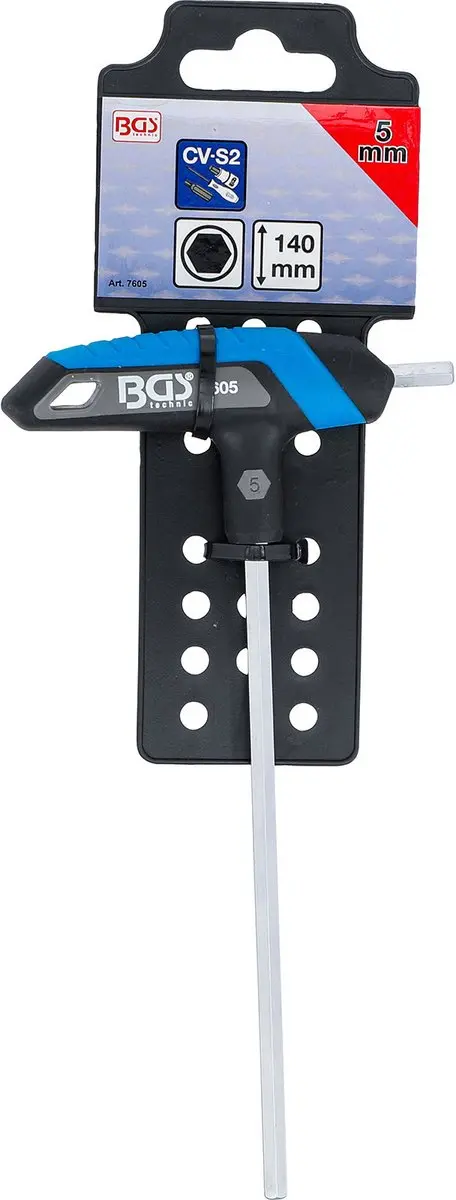 BGS technic Schroevendraaier T-greep - Binnenzeskant 5mm - afbeelding 5 van 5