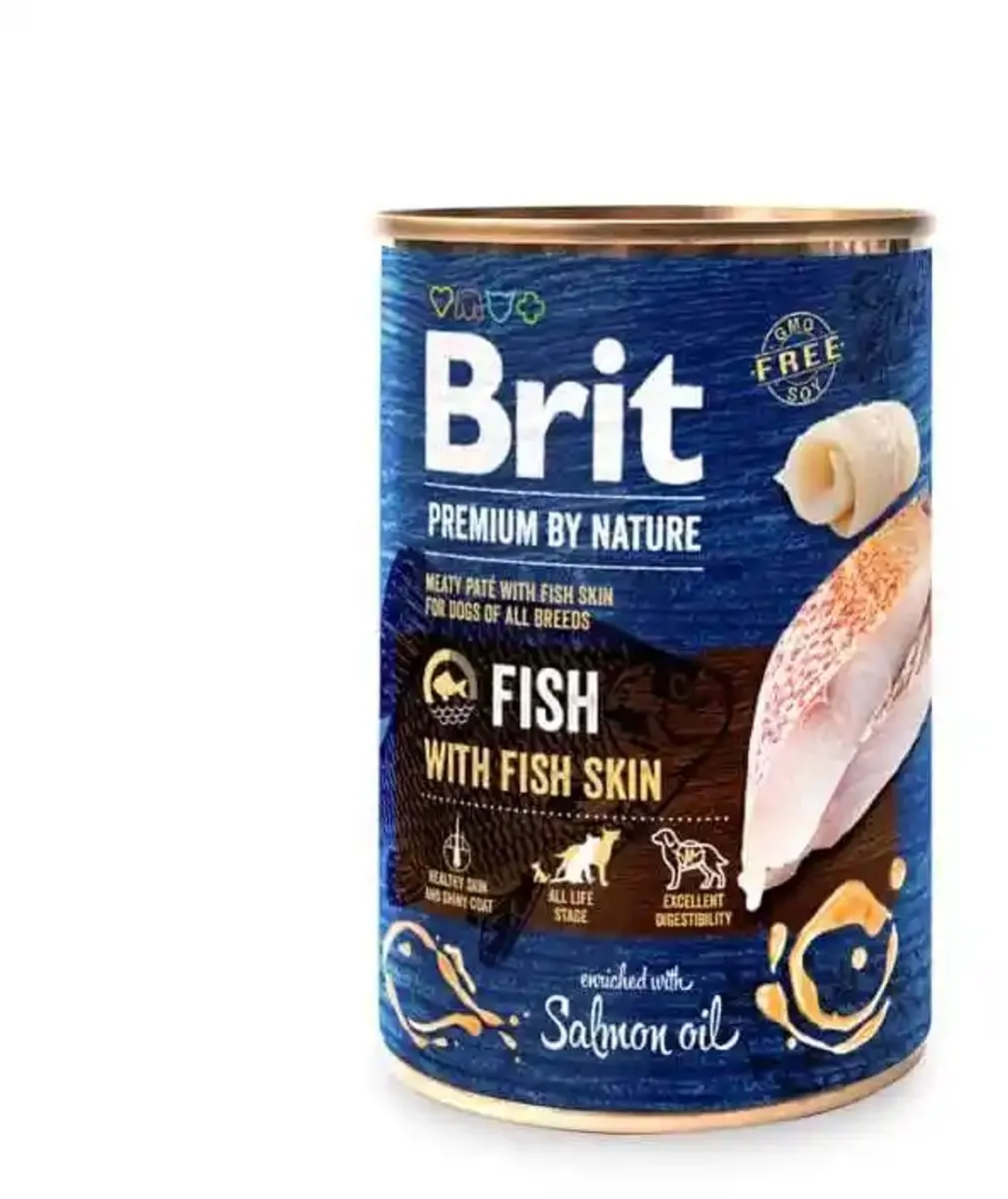 Brit Premium Natvoer Vis met Vishuid