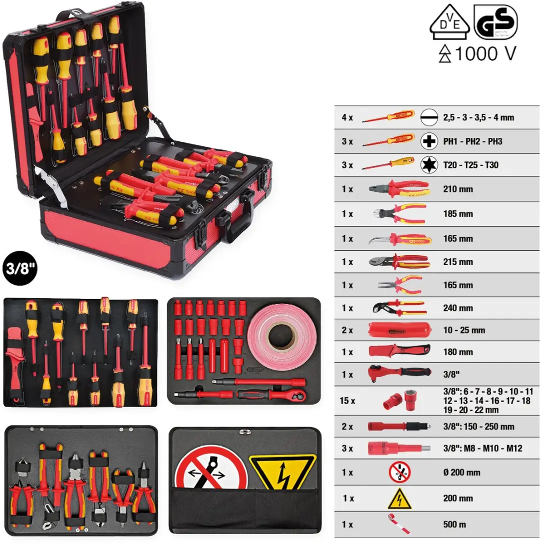 KS Tools 117.1890 117.1890 Gereedschapsset Universeel In koffer 43-delig