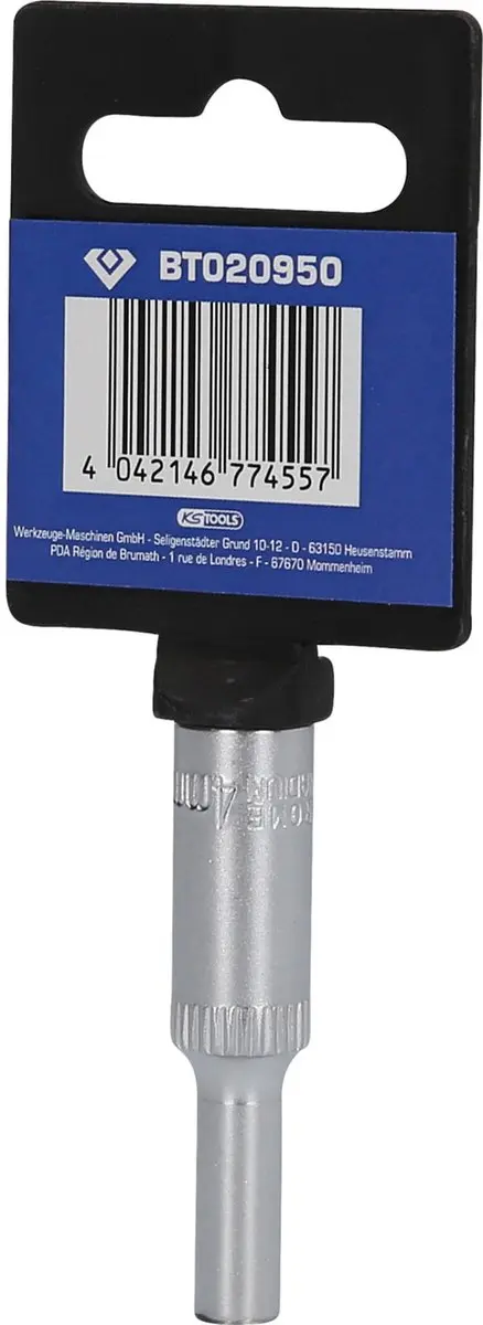 BRILLIANT TOOLS 1/4" inbus lange versie 4 mm - BT020950 - afbeelding 2 van 4