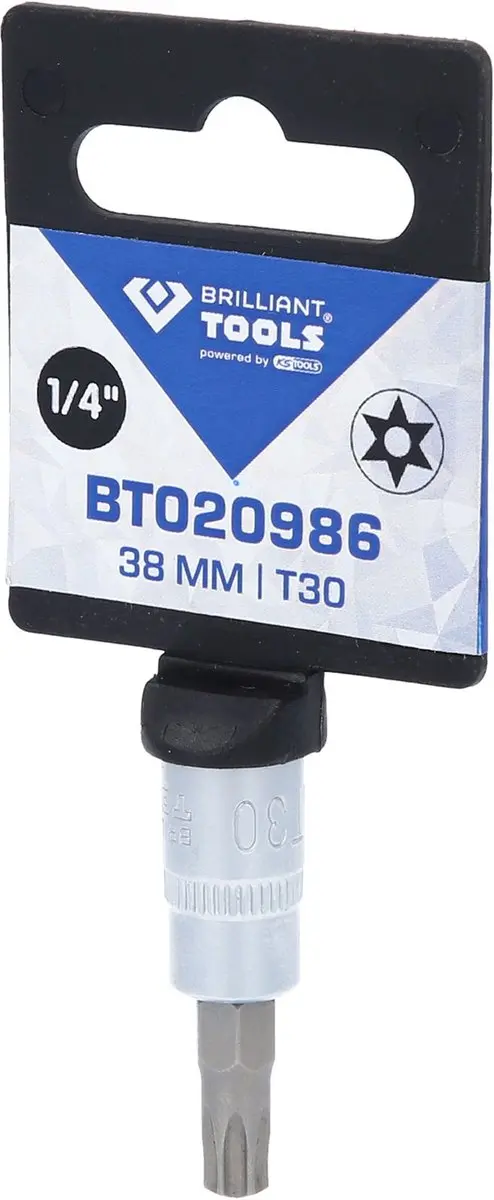 Brilliant Tools BT020986 Torx-bit dop TB30 - 1/4" - afbeelding 2 van 5